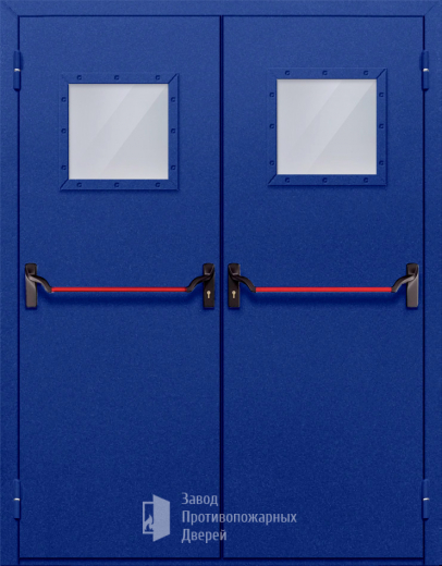 Фото двери «Двупольная со стеклом и антипаникой №53» в Голицыно