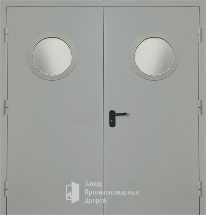 Фото двери «Двупольная с круглым стеклом EI-30» в Голицыно