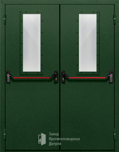 Фото двери «Двупольная со стеклом и антипаникой №69» в Голицыно