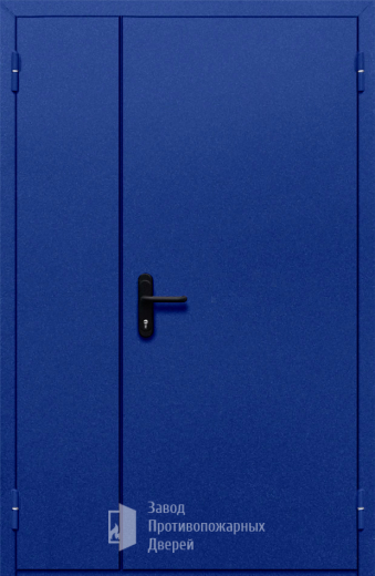 Фото двери «Полуторная глухая (синяя)» в Голицыно