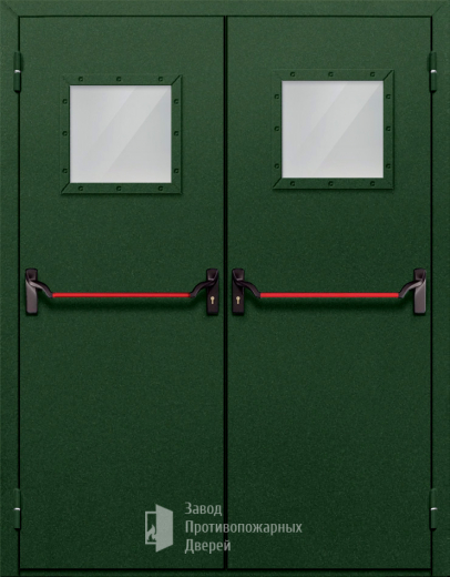 Фото двери «Двупольная со стеклом и антипаникой №59» в Голицыно