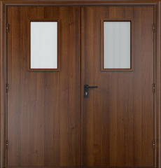 Фото двери «Двупольная МДФ со стеклом EI-30» в Голицыно