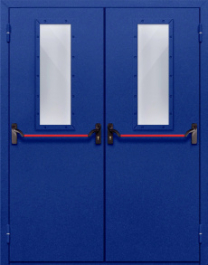 Фото двери «Двупольная со стеклом и антипаникой №63» в Голицыно