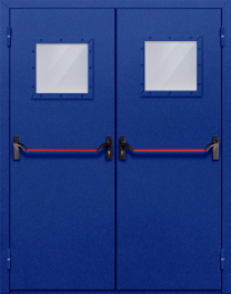 Фото двери «Двупольная со стеклом и антипаникой №53» в Голицыно