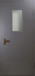 Фото двери «Техническая дверь №4 однопольная со стеклопакетом» в Голицыно