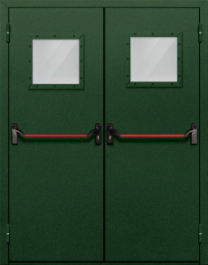 Фото двери «Двупольная со стеклом и антипаникой №59» в Голицыно